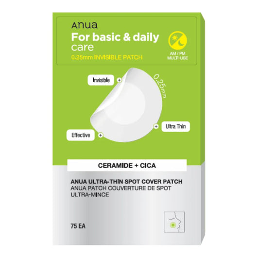 anua ULTRA THIN SPOT COVER PATCH 75EA لصقات للحبوب مرممة ومعالجة