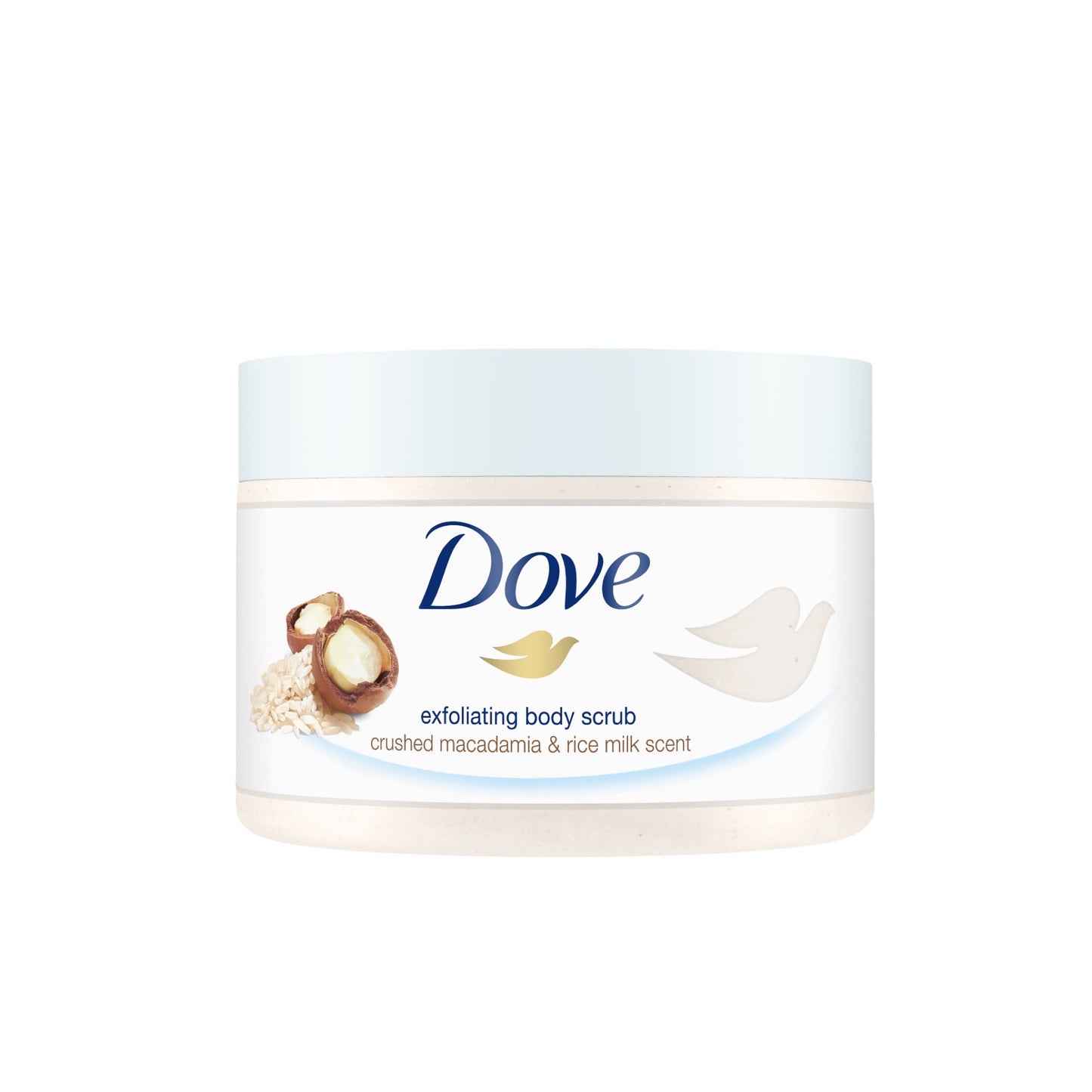 مقشر الجسم بمسحوق المكاديميا وحليب الأرز Crushed Macadamia & Rice Milk Body Scrub