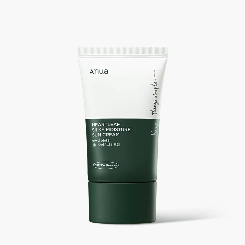 واقي شمس حريري مرطب من انوا Anua Heartleaf Silky Moisture Suncream Spf50+