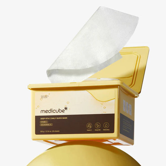 DEEP VITA C DAILY QUICK MASK (30pcs) Medicube ماسك يومي عميق بالفايتمن سي والنياسينمايد