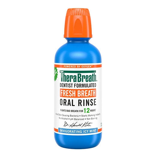 غسول الفم بالنعناع الجليدي من ثيرابريث Fresh Breath Oral Rinse - Invigorating Icy Mint