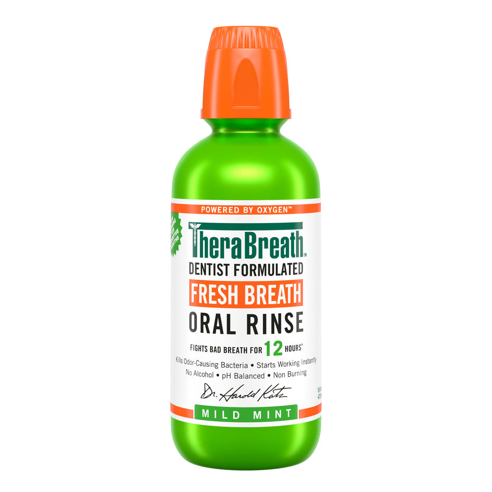 غسول الفم بالنعناع الخفيف من ثيرابريث Fresh Breath Oral Rinse - Mild Mint