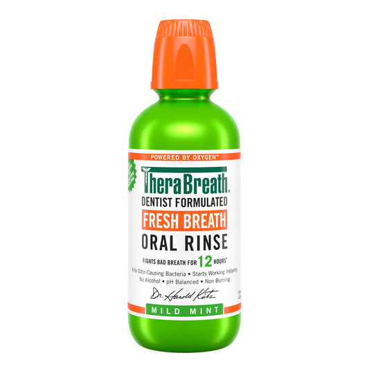 غسول الفم بالنعناع الخفيف من ثيرابريث Fresh Breath Oral Rinse - Mild Mint