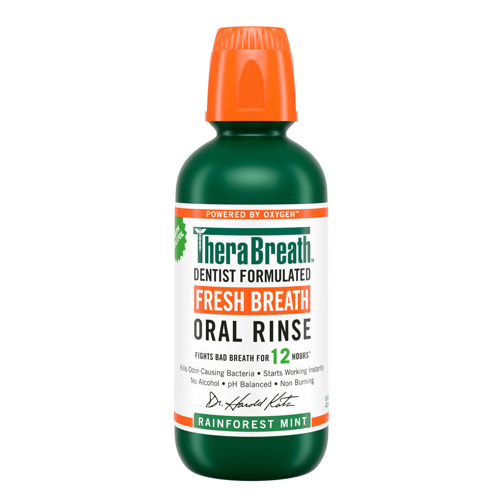 غسول الفم بالنعناع من ثيرابريث Fresh Breath Oral Rinse - Rainforest Mint