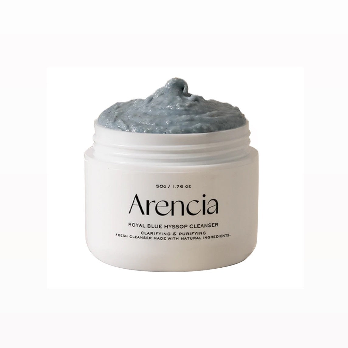 Arencia Fresh Blue Hyssop Rice Mochi Cleanser 120g غسول تقليل الرؤوس السوداء وتحسين ملمس البشرة ينضف بعمق
