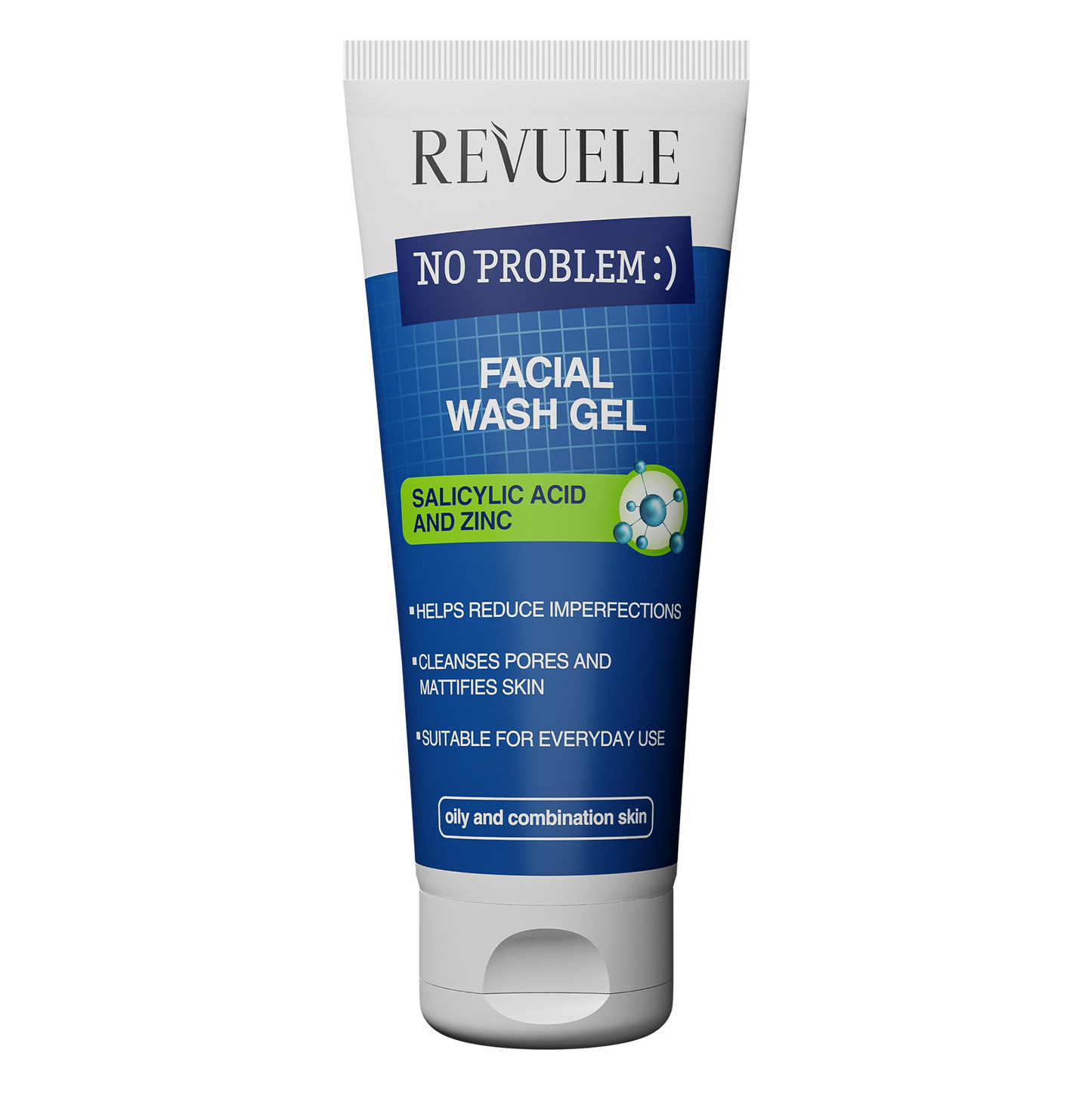 REVUELE NO PROBLEM FACIAL WASH GEL SALICYLIC ACID AND ZINC
