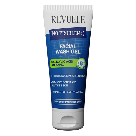 REVUELE NO PROBLEM FACIAL WASH GEL SALICYLIC ACID AND ZINC