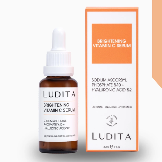 Ludita Illuminating, Tone-Equalizing Vitamin C Serum (Vitamin C 10% + Hyaluronic Acid 2%)