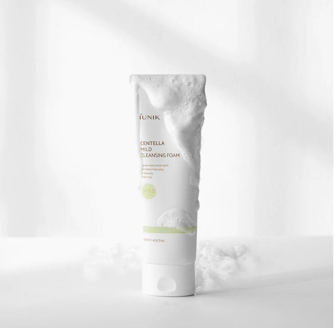 iUNIK Centella Mild Cleansing Foam – اي يونيك سينتيلا منظف رغوي لطيف (120ml)