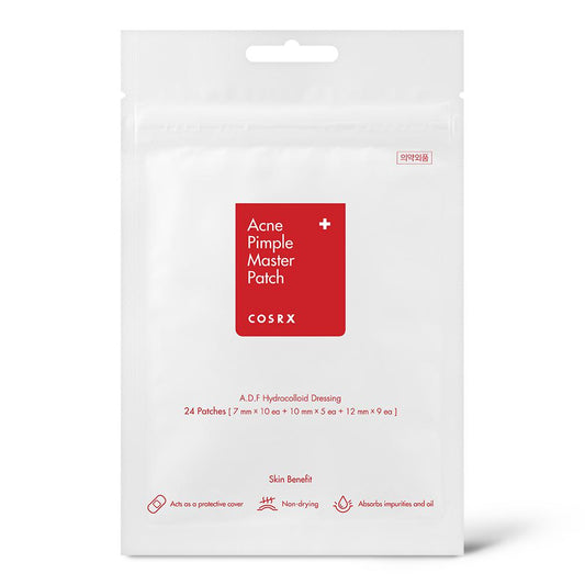 كوزركس لصقات موضعية لعلاج الحبوب - 24 قطعة COSRX ACNE PIMPLE MASTER PATCH - 24 PIMPLE TREATMENT PATCH