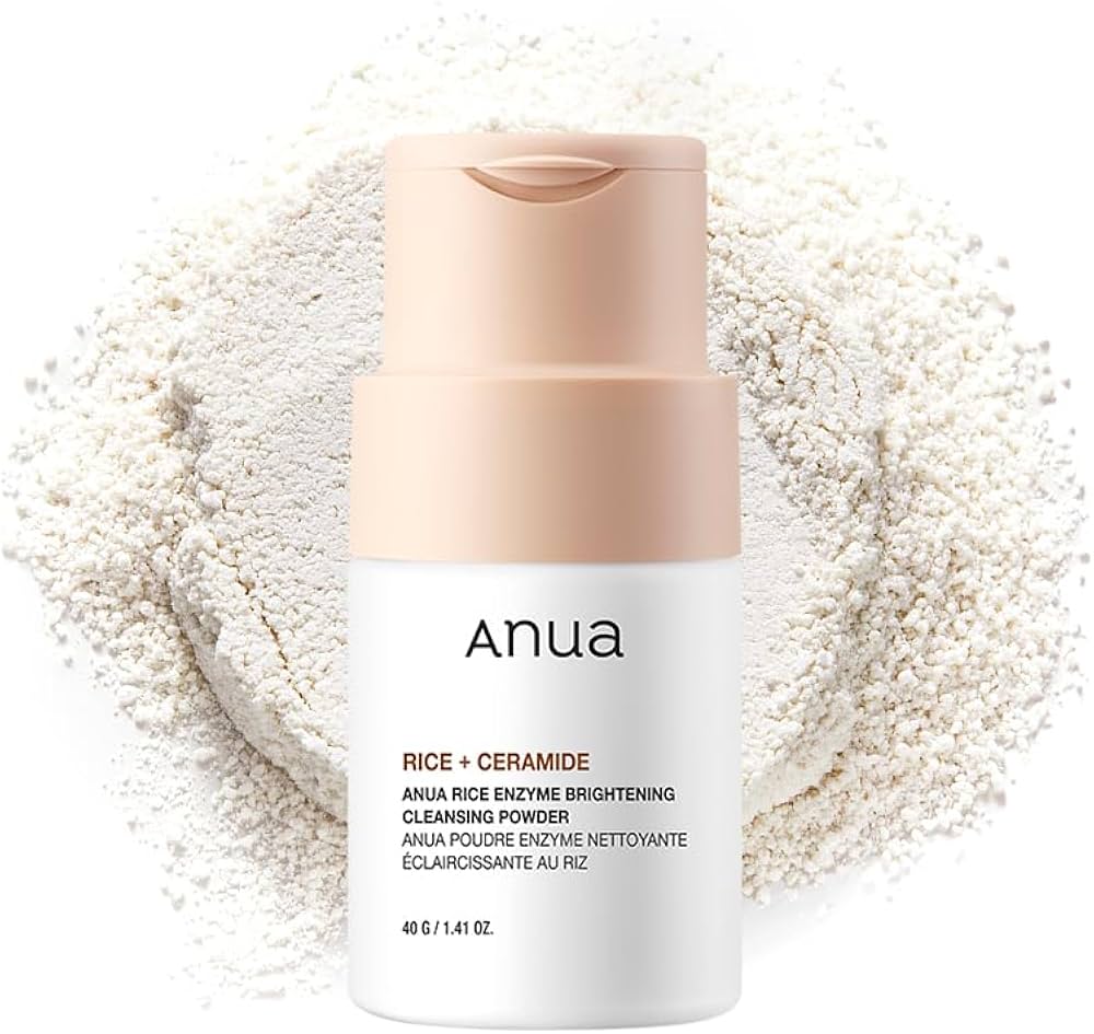 RICE ENZYME BRIGHTENING CLEANSING POWDER انزيمي 40g ANUA غسول باودر رغوي من انوا