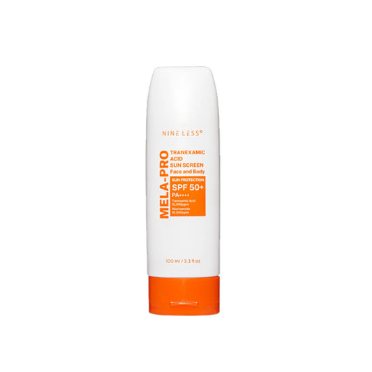 واقي الشمس للوجه والجسم NINELESS MELA-PRO TRANEXAMIC ACID SUN SCREEN FACE AND BODY SUN PROTECTION SPF 50+
