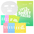مجموعة أقنعة الوجه الورقية “Let’s Get Sheet Faced” من I Dew Care