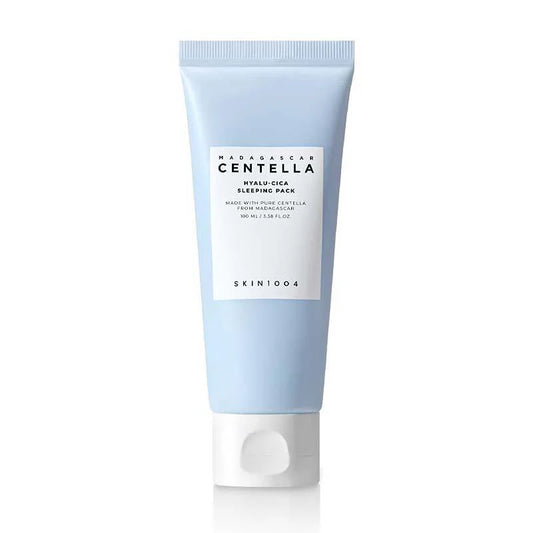 skin1004 Madagascar Centella Hyalu-Cica Sleeping Pack 100ml قناع ليلي مغذي من سنتيلا بالهايلورونيك