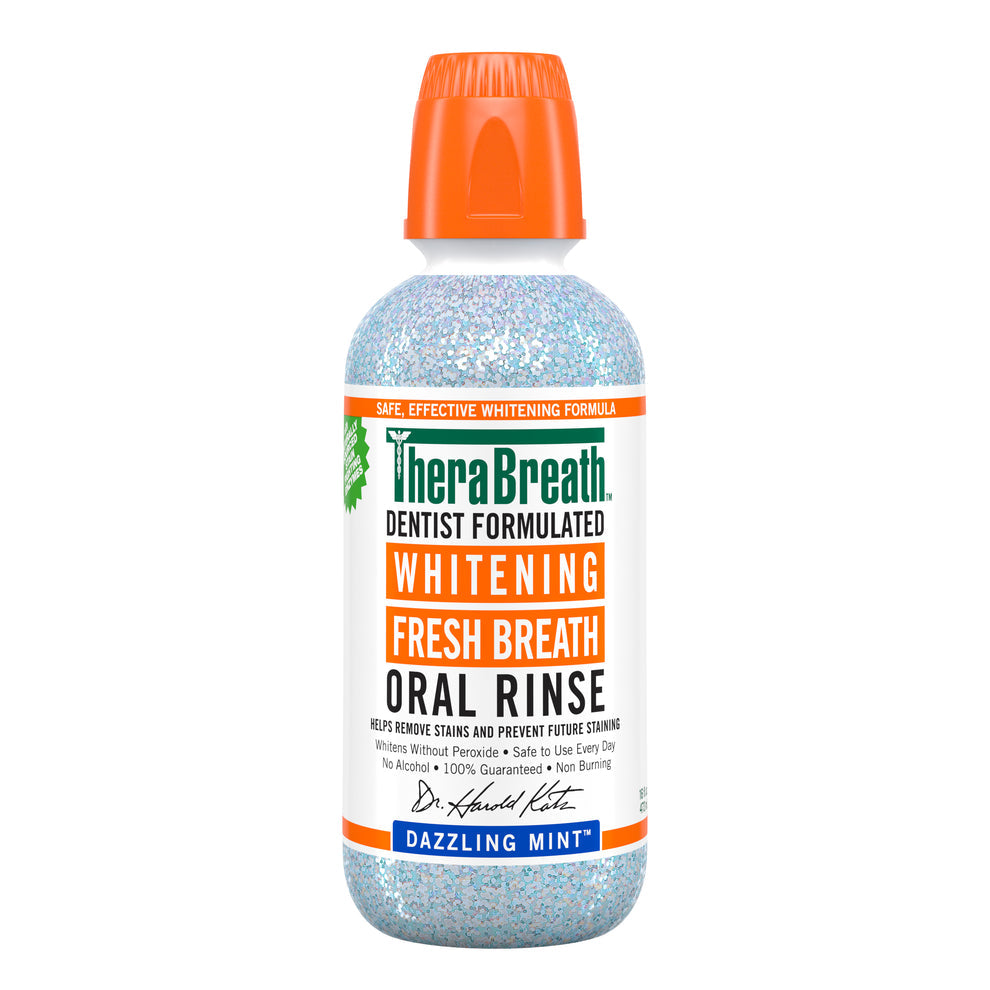 غسول الفم بالنعناع من ثيرابريث Whitening Fresh Breath Oral Rinse - Dazzling Mint