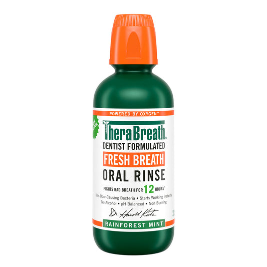 غسول الفم بالنعناع من ثيرابريث Fresh Breath Oral Rinse - Rainforest Mint