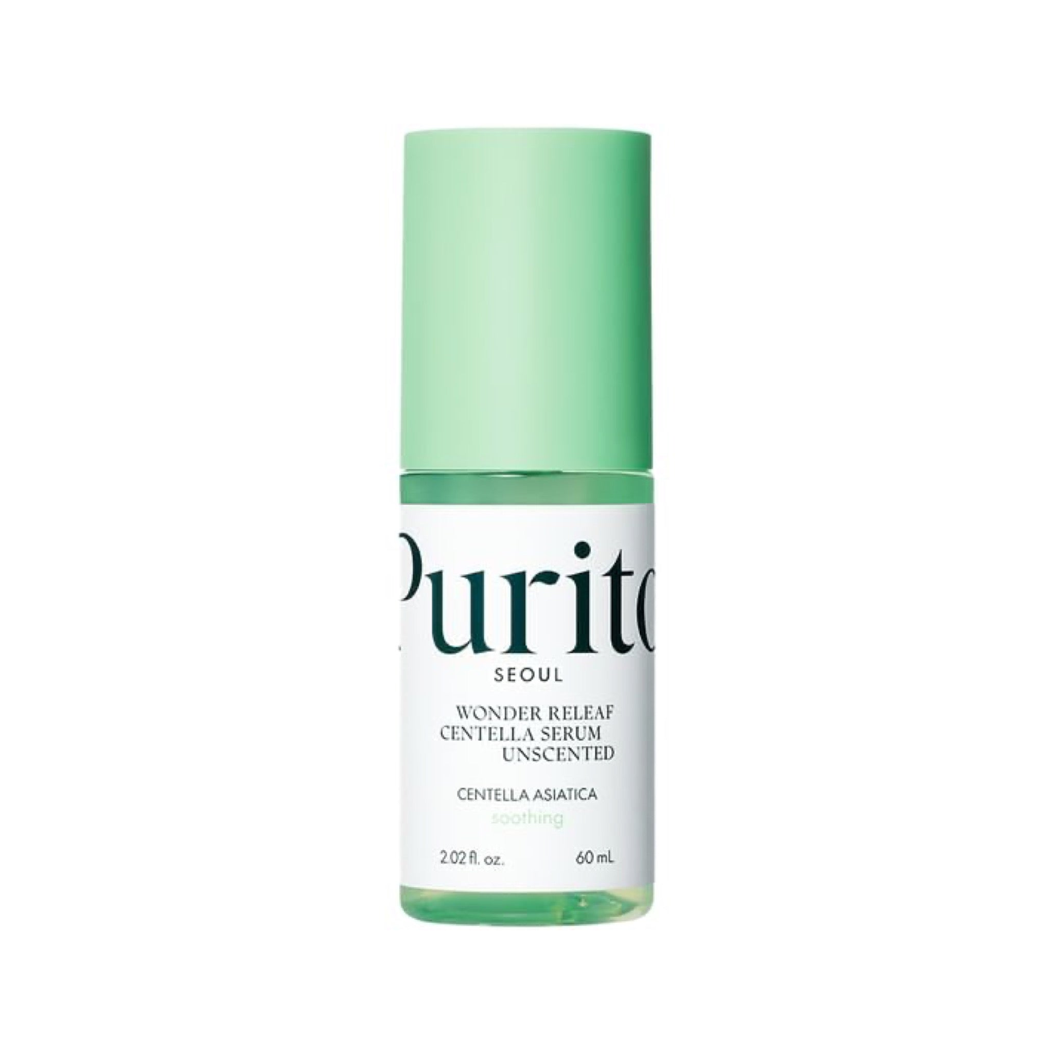بيوريتو سيروم السينتيلا المهدئ الخالي من العطور بحجم 60ml PURITO WONDER RELEAF CENTELLA SERUM UNSCENTED