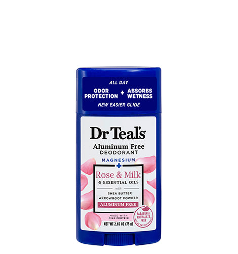 مزيل العرق خالي من الألمنيوم مع الورد والحليب - Aluminum Free Deodorant with Rose & Milk