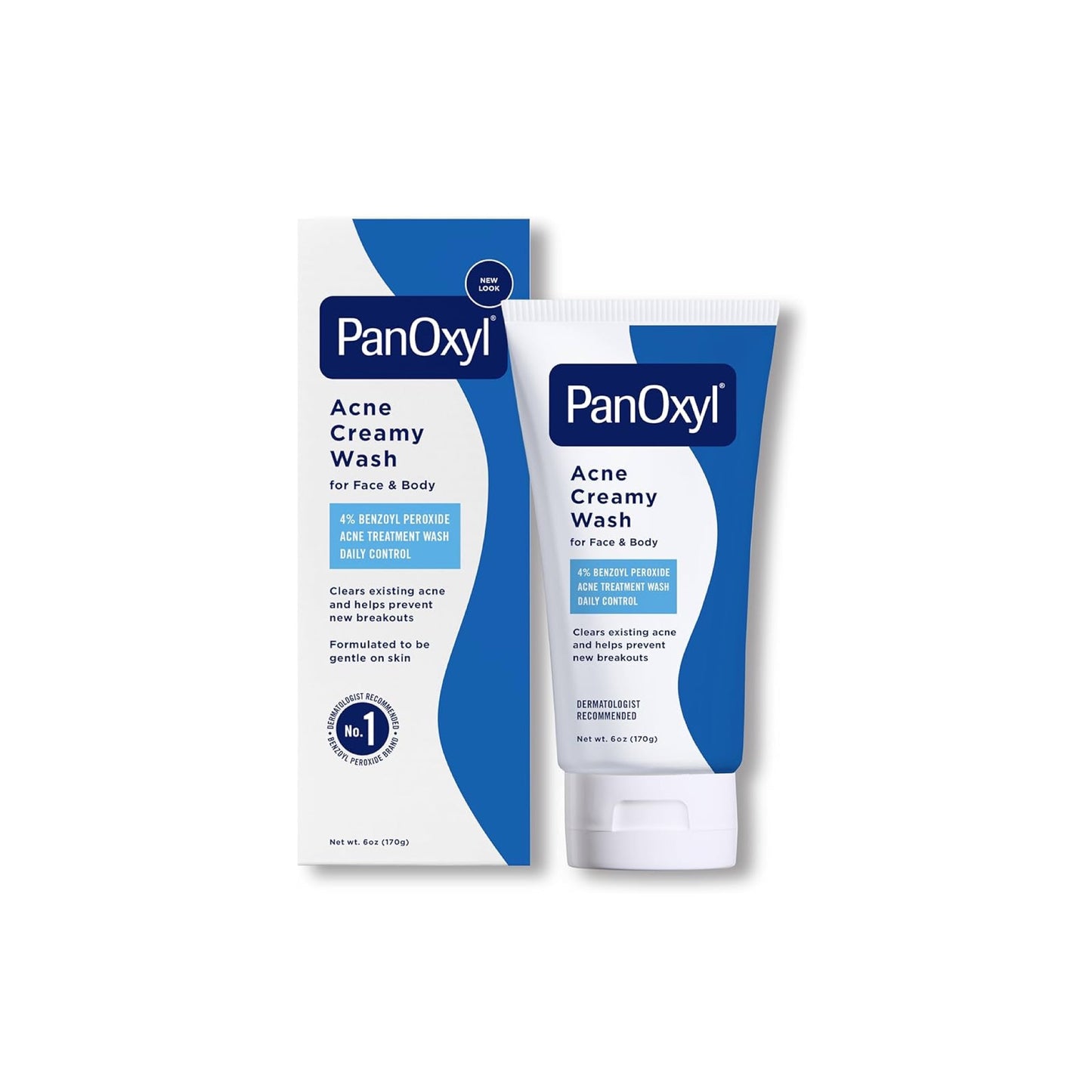 غسول كريمي مضاد للميكروبات لعلاج حب الشباب من بانوكسيل، ٤٪ بنزويل بيروكسيد - PanOxyl Antimicrobial Acne Creamy Wash, 4% Benzoyl Peroxide