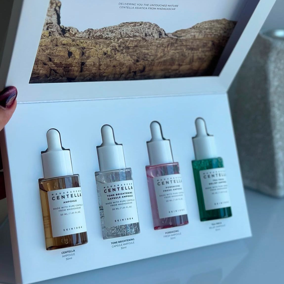 سيت ٤ سيرومات من سنتيلا بحجم 30 ml skin1004