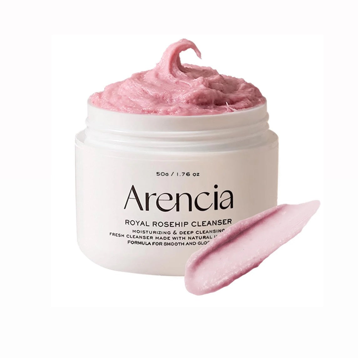 Arencia Fresh Rosehip Rice Mochi Cleanser 120g غسول للبشرة الحساسة ينظف بعمق يهدئ ويوحد البشرة
