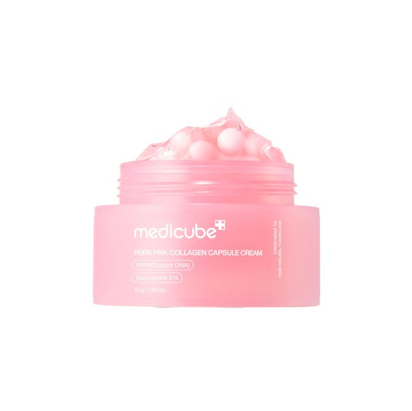 كريم الكبسولات الوردية بالكولاجين من Medicube Medicube PDRN Pink Collagen Capsule Cream – 55g
