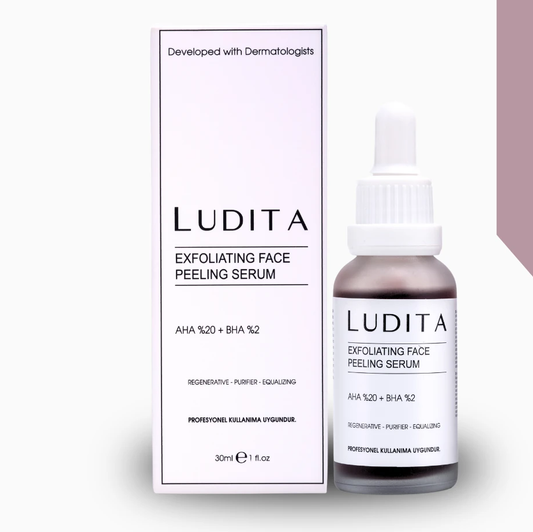 Ludita Renewing Skin Tone Equalizing Red Peeling Serum (20% AHA and 2% BHA)