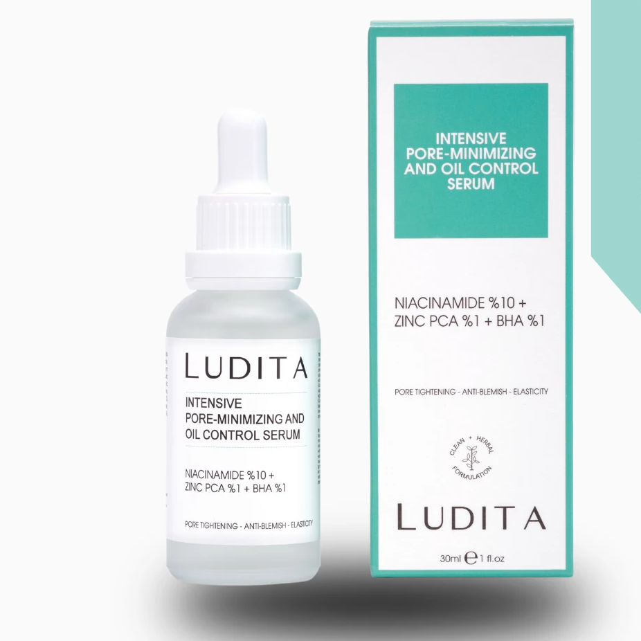Ludita Pore, Blackhead, and Acne Care Serum (Niacinamide 10% + Zinc PCA 1% + BHA 1%)