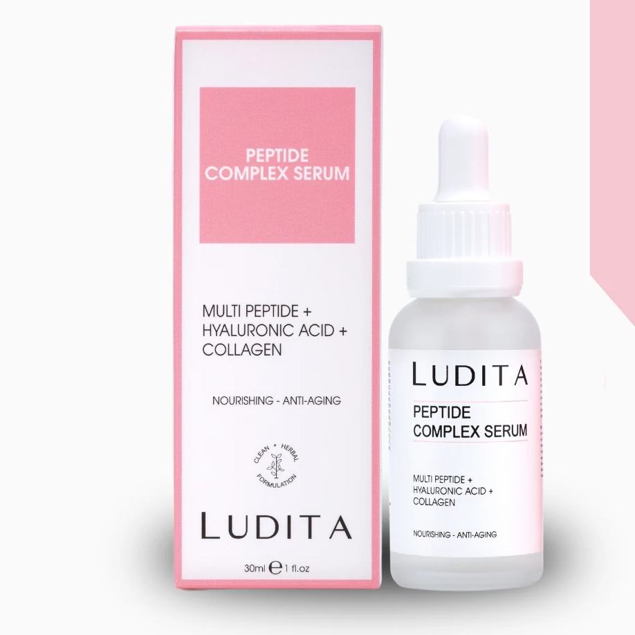 Ludita Anti-Aging, Intensive Moisturizing Peptide Complex Serum for Fine Lines and Wrinkles