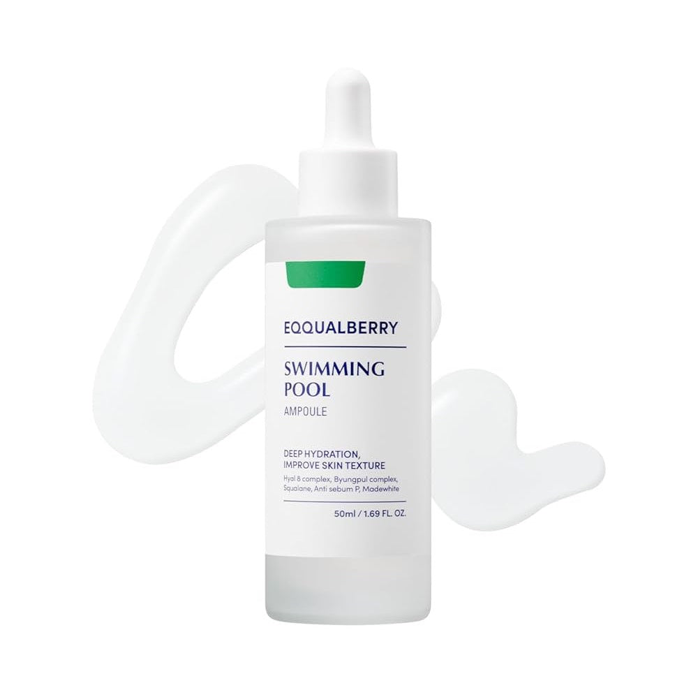 EQQUALBERRY Swimming Pool Ampoule 50ml أمبولة السباحة – ترطيب فائق وتجديد منعش للبشرة