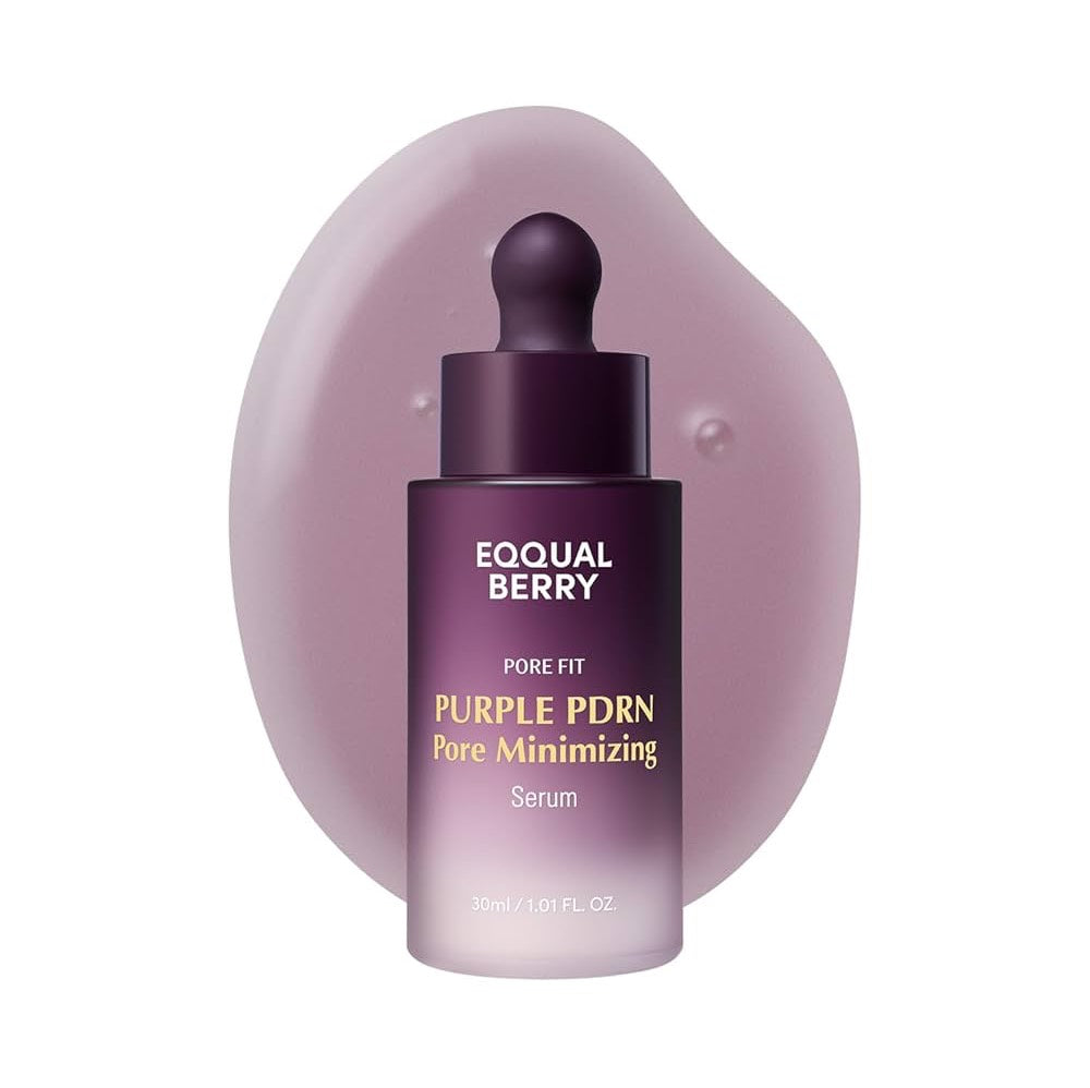 EQQUALBERRY Purple PDRN Pore Minimizing Serum 3C – 30ml سيروم تقليص المسام وتجديد البشرة بخلاصة PDRN والأرز البنفسجي