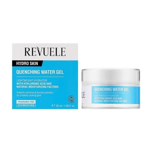 REVUELE Quenching Water Gel جيل ترطيب منعش – خفيف، سريع الامتصاص، فعّال في حبس الرطوبة