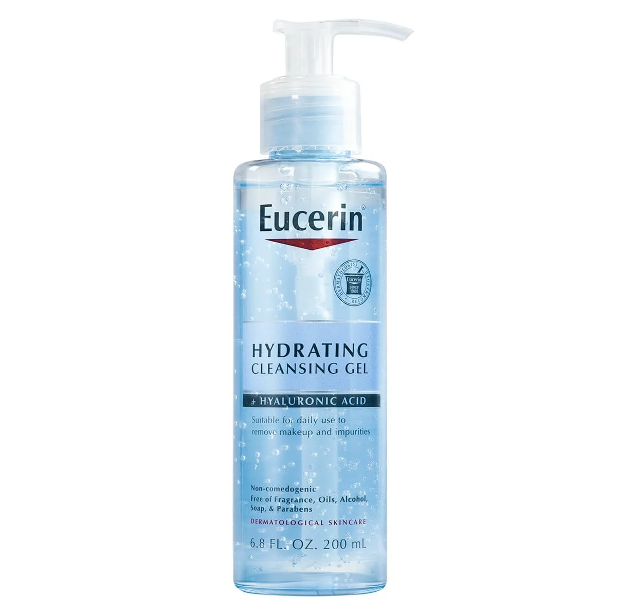 eucerin Gentle Cleansing Hydrating Cleansing Gel, 6.8 FL OZ جل تنظيف لطيف ومرطِّب للاستخدام اليومي .