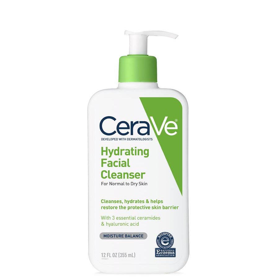CeraVe Hydrating Cleanser — غسول مرطب لطيف للوجه (12 fl oz / 355 مل