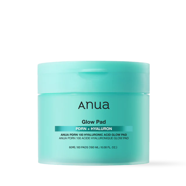 ANUA PDRN 100 Hyaluronic Acid Glow Pad بادات ترطيب وتجديد البشرة بحمض الهيالورونيك و PDRN
