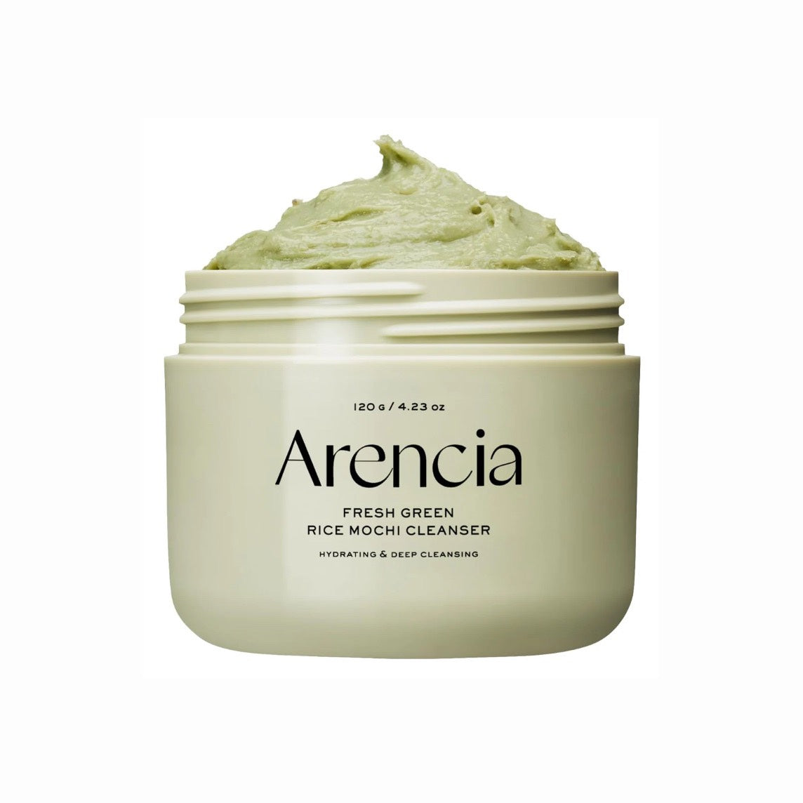 Arencia Fresh Green Rice Mochi Cleanser (120 g / 4.23 oz) منظّف الأرز الموشي الأخضر من أرينسيا (120 غ).