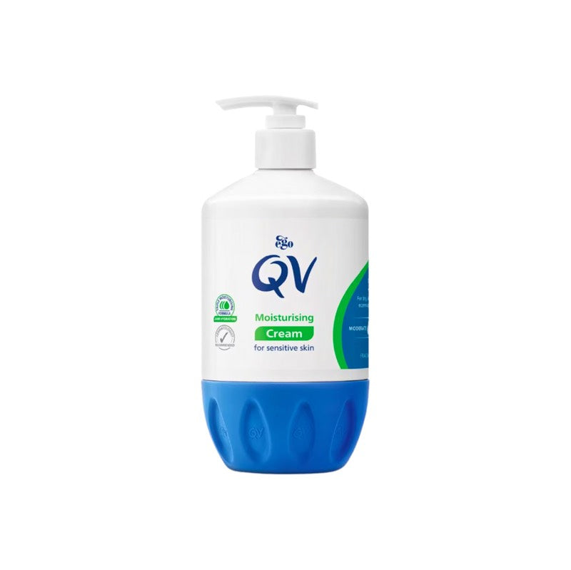 QV Moisturising Creamنسخة بريطانيا (QV Cream) – 500g مرطب كيوفي للبشرة الجافة والحساسة والبشرة المصابة بالاكزيما ، خالي من العطور
