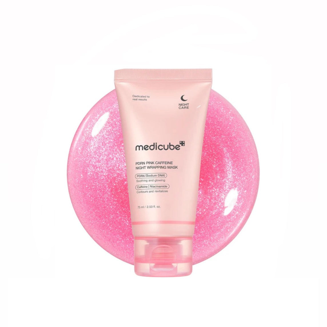 PDRN Pink Caffeine Night Wrapping Mask 75ml ماسك ميدكيوب الوردي بدي ان اي السلمون والكافايين